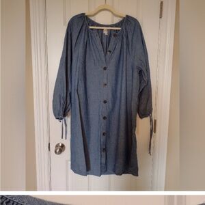 J. Crew size XLT (tall!) chambray dress